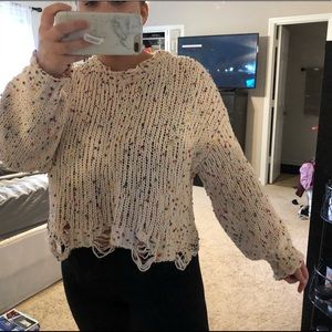 SOLD Distressed Sweater
